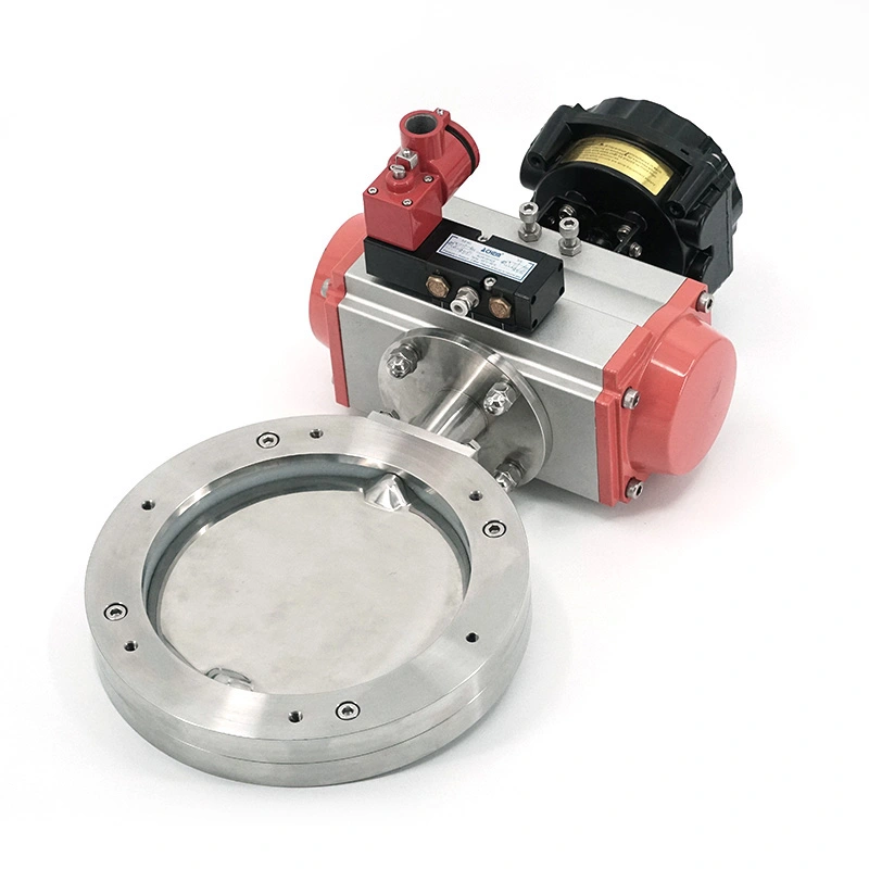Sanitary 316 Pneumatic Wafer Butterfly Valve Sanitary 316 Pneumatic Wafer Butterfly Valve