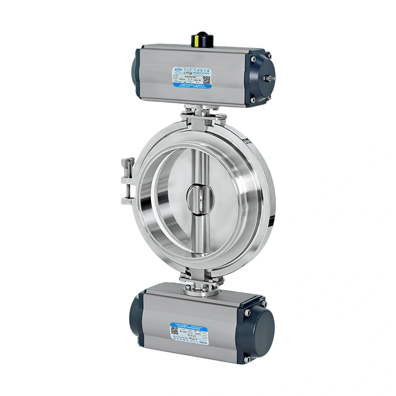 Sanitary Double Dosing Butterfly Valve for Powder Discharge
