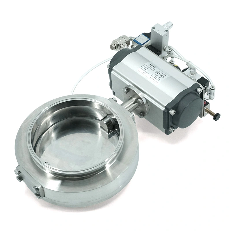 Sanitary Eccentric Butterfly Valve With Retractable Seat Sanitary Eccentric Butterfly Valve With Retractable Seat