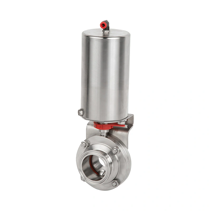 Sanitary Pneumatic 2-Piece Butterfly Valve Sanitary Pneumatic 2-Piece Butterfly Valve